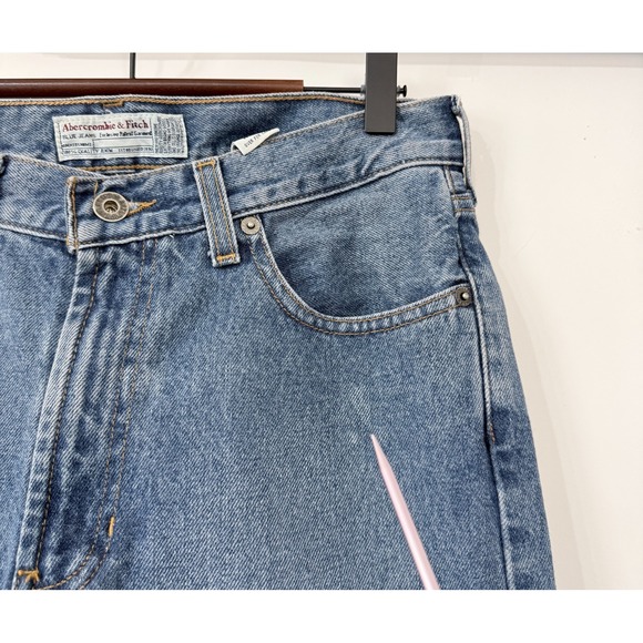 Y2K Abercrombie & Fitch Womens Bootcut Jeans Size 6 (28x33) Blue Medium Wash - Picture 3 of 11